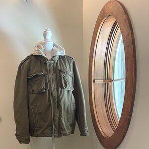 American Eagle Outfitters Men's Khaki Green Heavy Weight Jacket